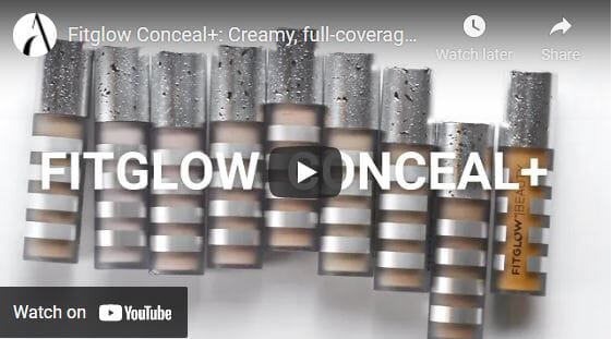 Fitglow Conceal+: Creamy, full-coverage, non-creasing concealer (multiple shades)