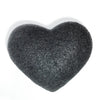 The Cleansing Sponge Bamboo Charcoal Heart